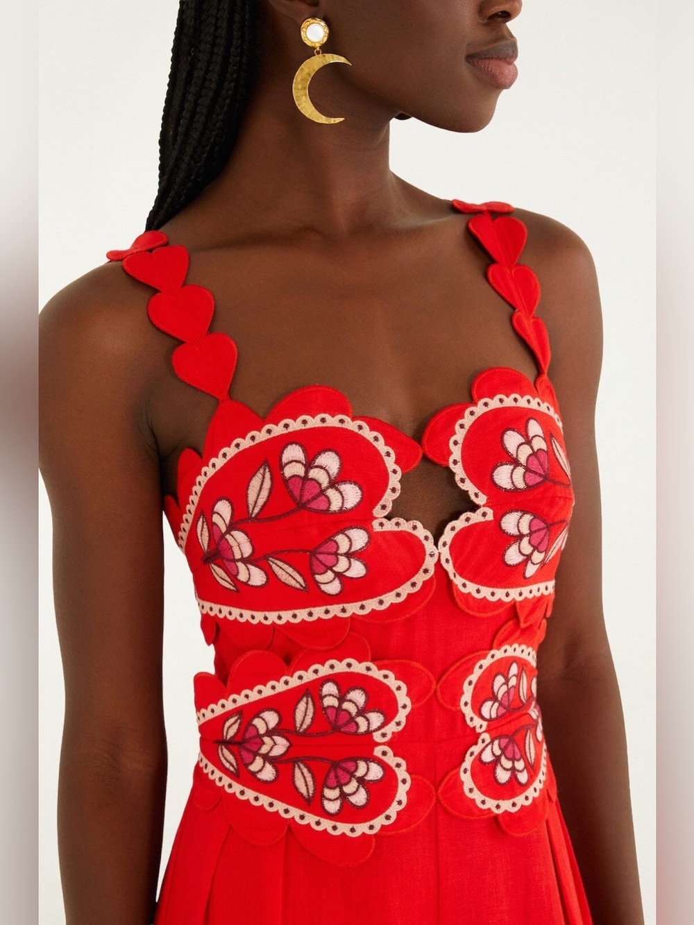Farm Rio: LOVELY PINEAPPLES
PINK EMBROIDERED Sleeveless JUMPSUIT - Picture 4 of 12